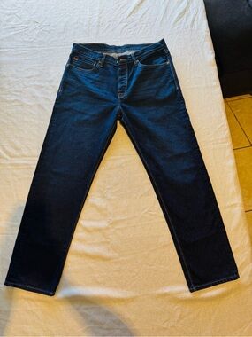 Men's Straight-Leg Jeans in Dark Blue